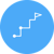 Milestone path icon for a product roadmap driven by your business goals